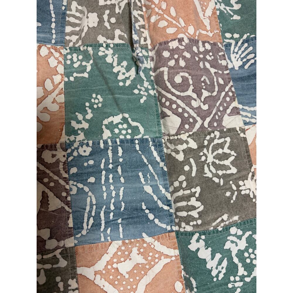 Orvis Size 6 Cotton Drawstring Elastic Waist Patchwork Casual Pull-On Skirt - Picture 4 of 4